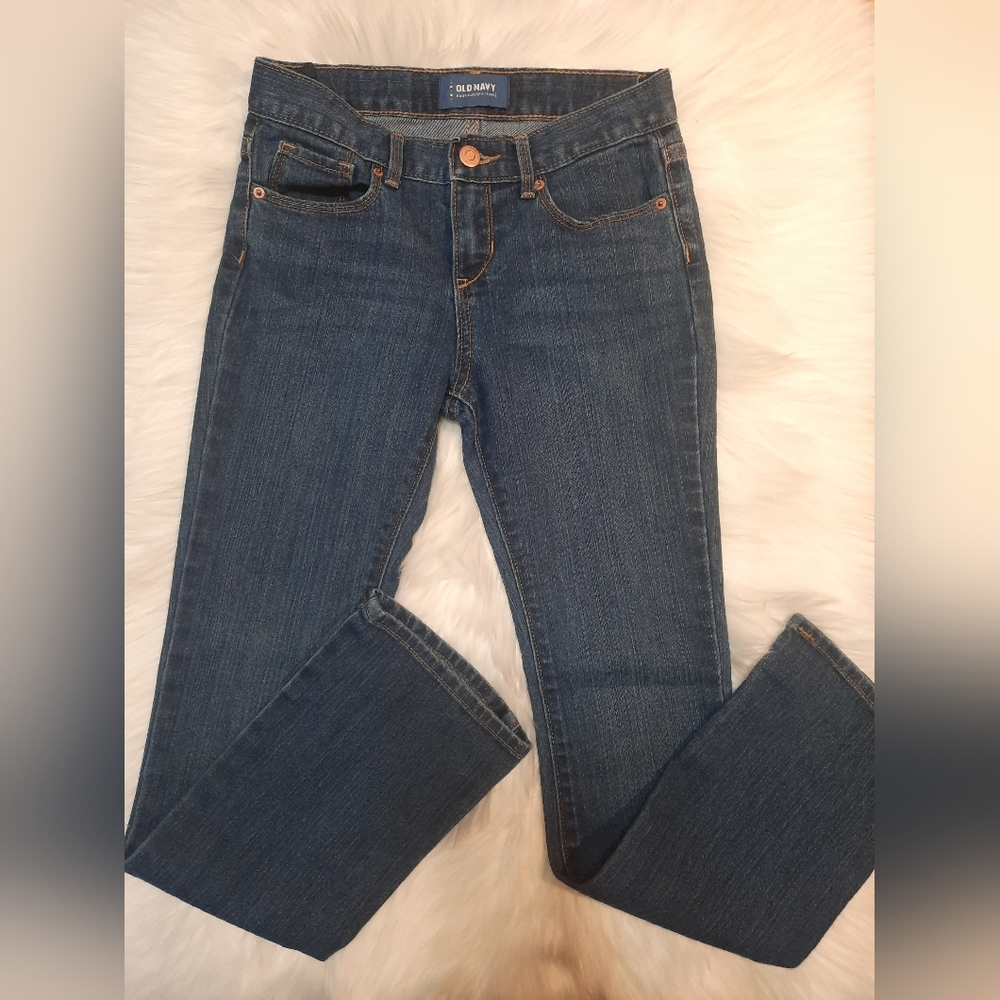 Old Navy Boot Cut Jeans - Girls Size 10 -  Regular Fit- Color: Dark Blue